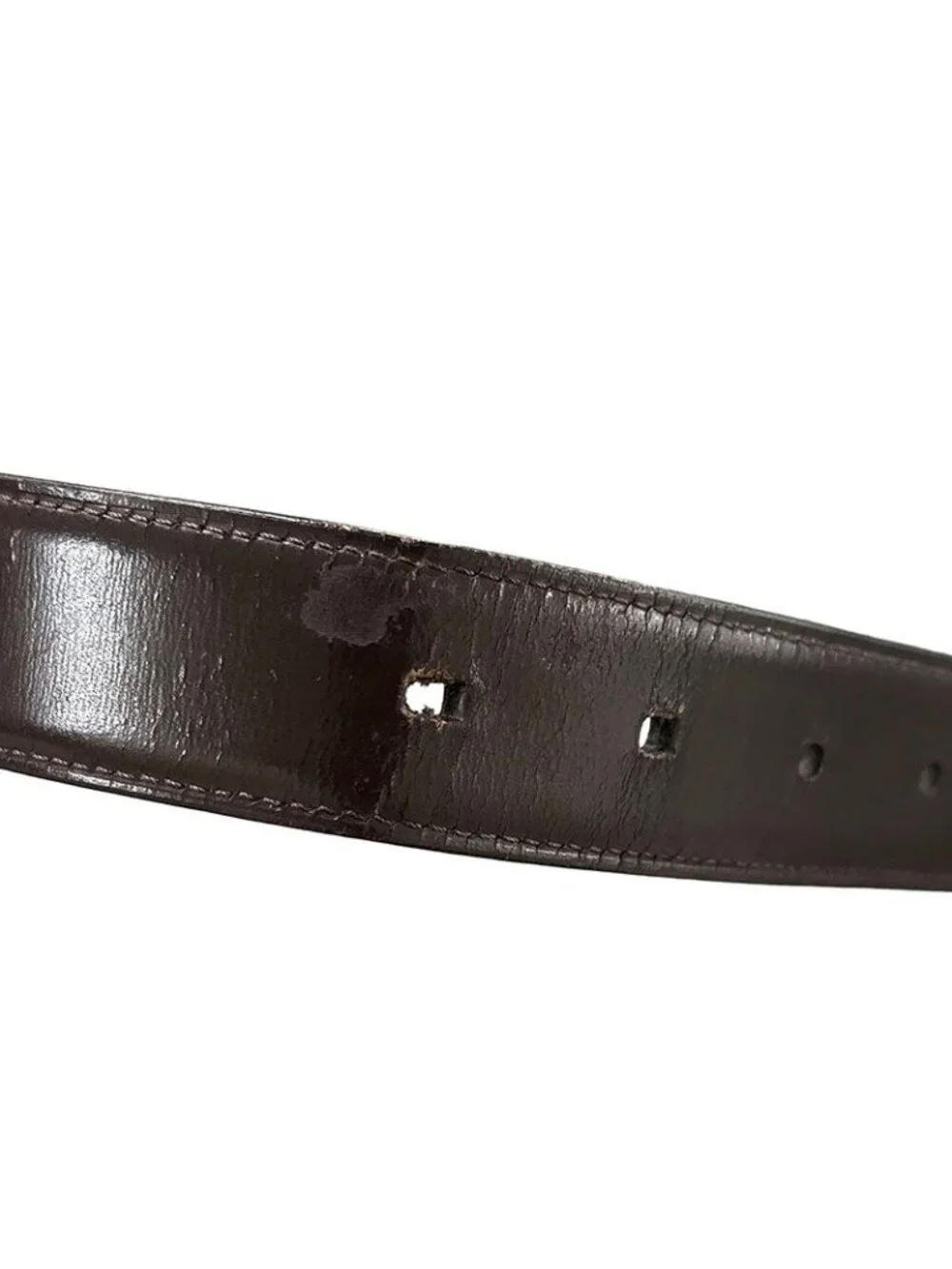 Cartier C Alonge Reversible Belt Black Brown Leather